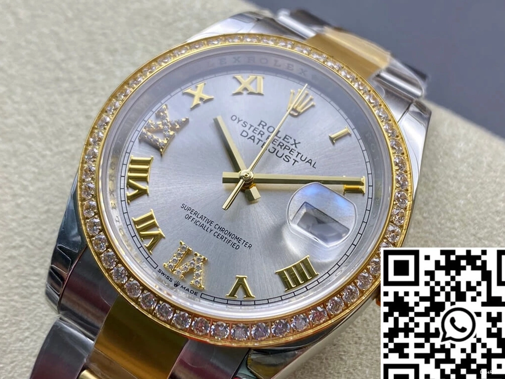 Factory Rolex M126283RBR-0018 Bezel Datejust EW Diamond-set 0223